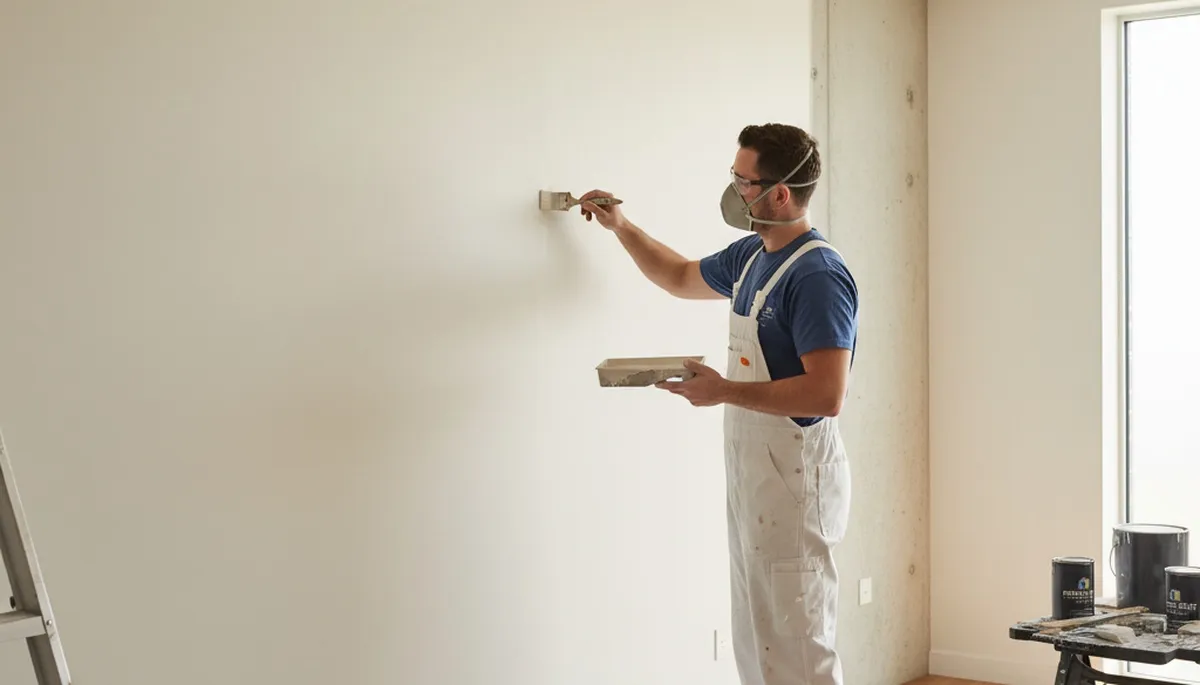 Lancaster, PA painter performing expert paint touch-ups for a clean, refreshed home finish